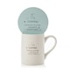 image 1 of Widdop Love Life Mug & Coaster Set - Monday Coffee | Blue | White | 2