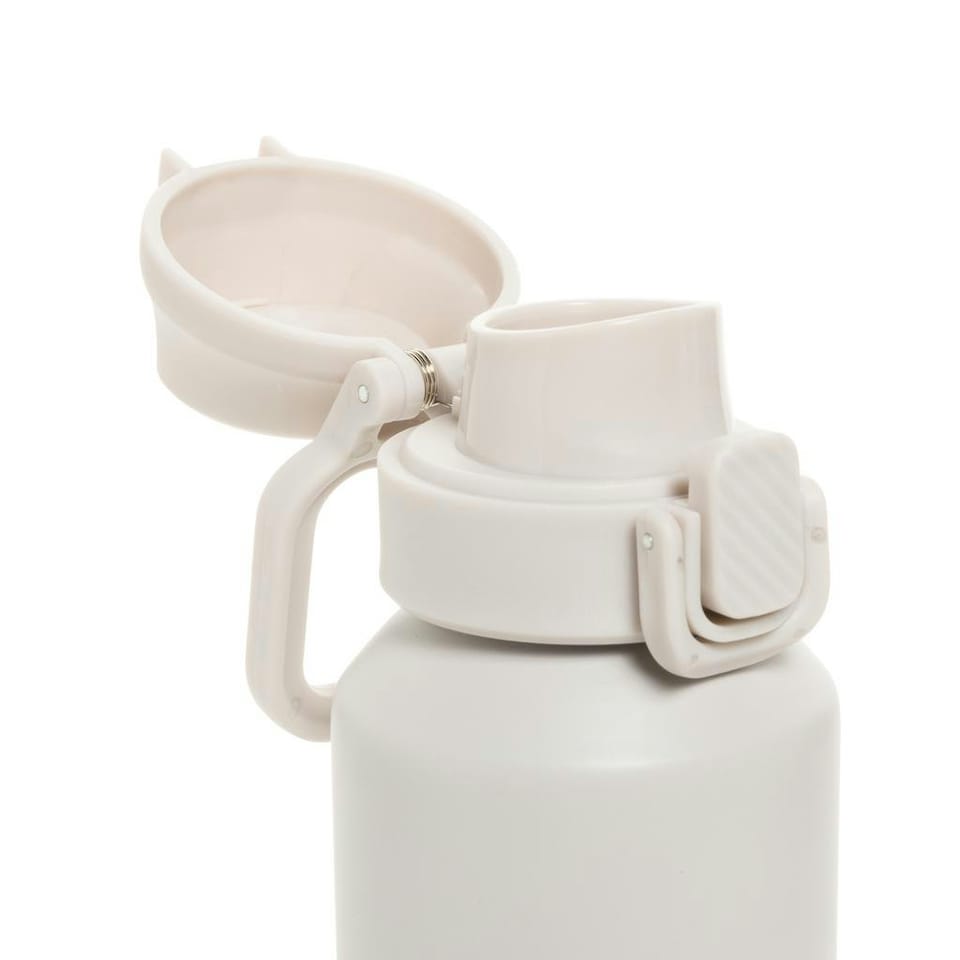 image 1 of XD Collection Via Lockable Recycled Stainless Steel 600ml Sports Bottle - Beige - One Size