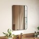 image 2 of HOMCOM Rectangle Bathroom Mirror, 60  90cm Metal Framed Wall Mirror, Decorative Mirror for Bedroom, Living Room, Entryway, Black