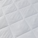 image 3 of 9INCH Deep Quilted Mattress Protector Microfibre Soft Touch Fitted Sheet White | Single