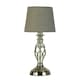 image 4 of Manor Chrome Table Lamp with Grey Shade Chrome