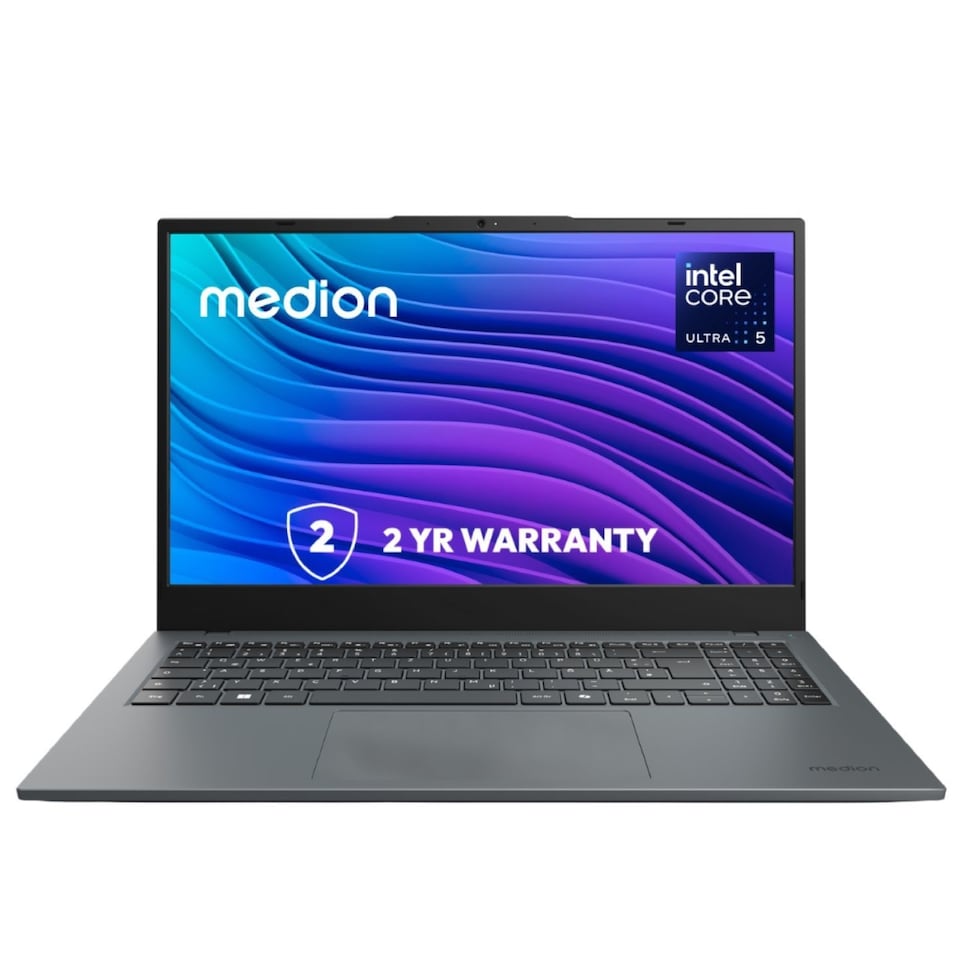 Medion Akoya E15443 Intel Core Ultra 5 125H processor 16 GB DDR5 RAM  512 GB SSD  39.6 cm (15.6") FHD IPS Display Windows 11 Home AI-POWERED LAPTOP - 30039136