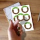 image 2 of Pixels Design Round Stickers 88mm - Sheet of 6