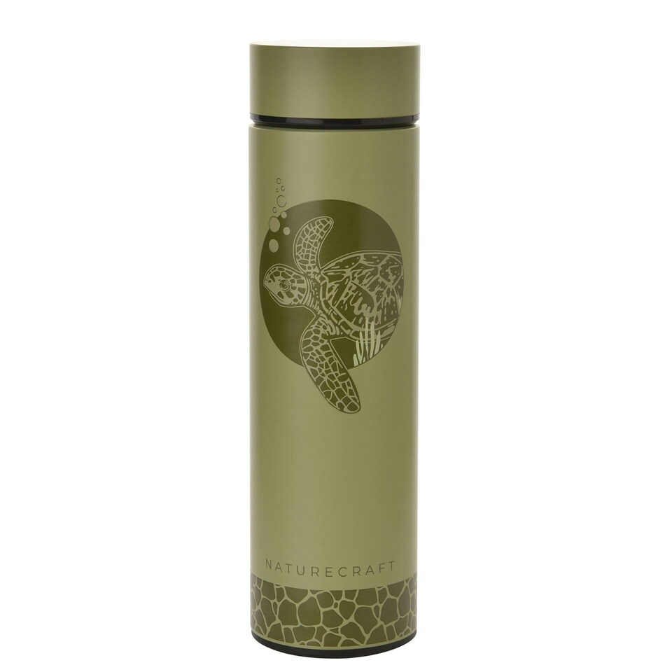 image 1 of Naturecraft Turtle 500ml Reusable Bottle Evergreen Green | Evergreen | 500ml