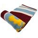 image 3 of Aston Villa FC Fleece Pulse Blanket - Burgundy/Blue/Yellow - One Size Red