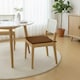 image 2 of Foam Seat Pad with Ties Comfortable Chair Cushion for Dining, Kitchen Garden Seating | Brown