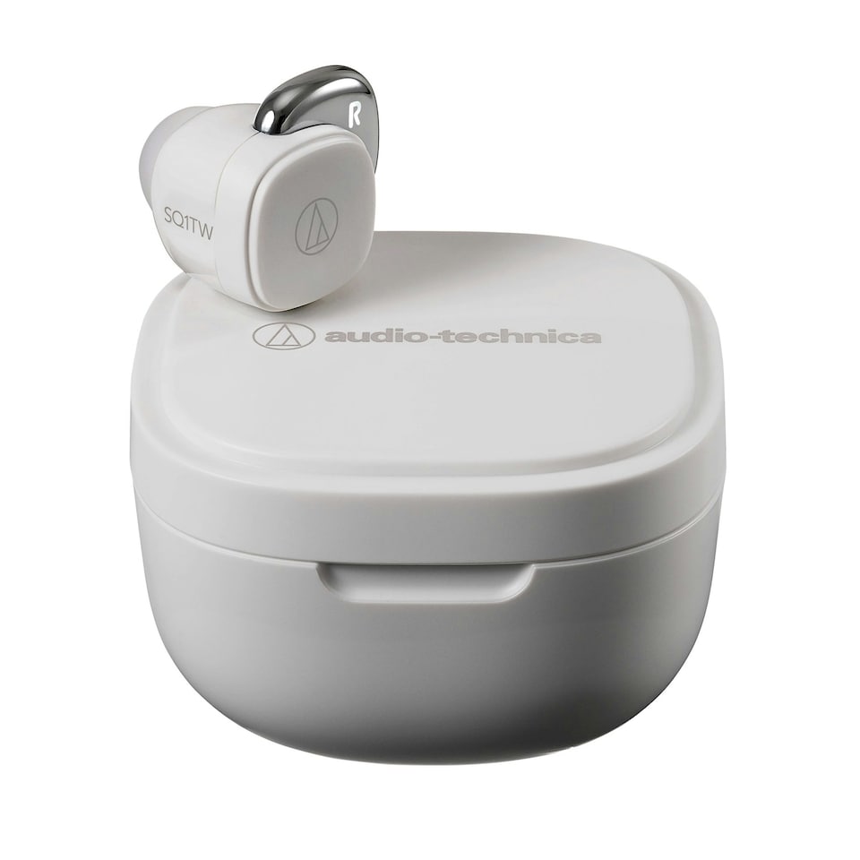 image 1 of Audio-Technica ATH-SQ1TW Wireless Earbuds White