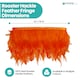 image 2 of Trimming Shop 2M Rooster Hackle Feather Fringe Trim for Creative Projects