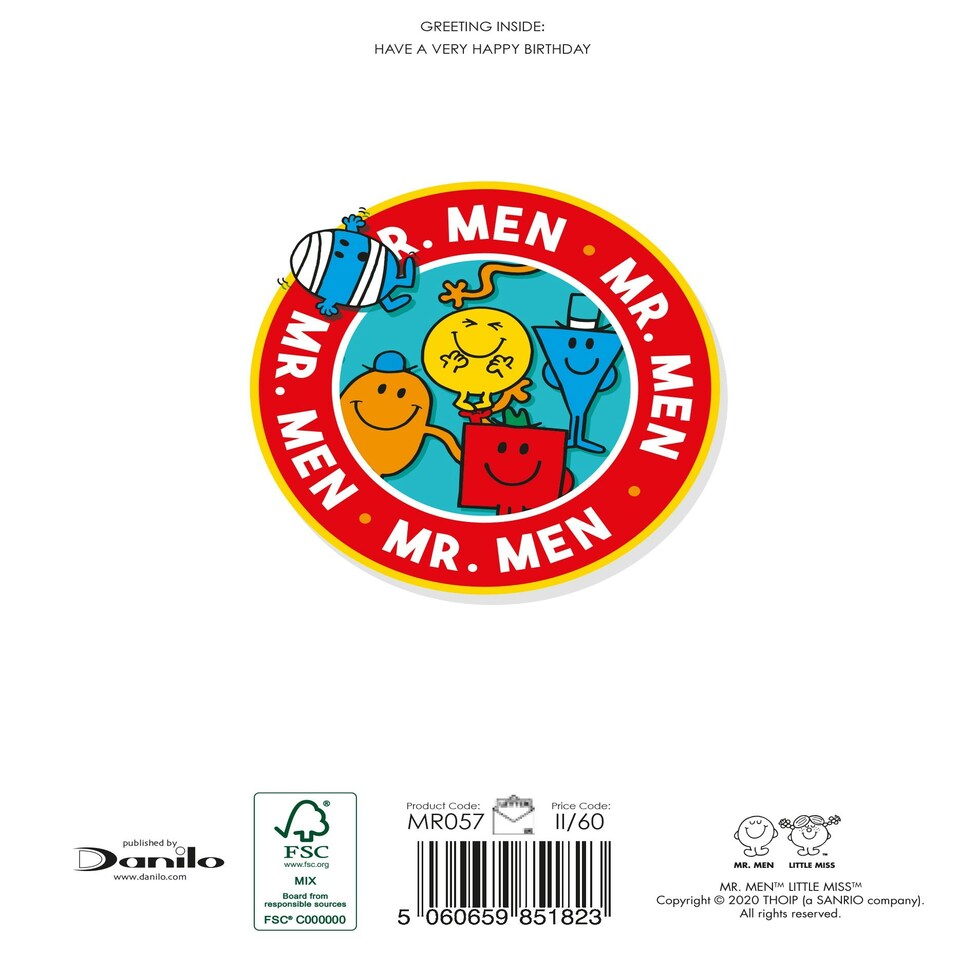 image 1 of Mr Men & Little Miss 'Happy Birthday' Card