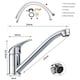 image 4 of Standard Monobloc Kitchen Sink Mixer Tap Chrome Swivel Spout