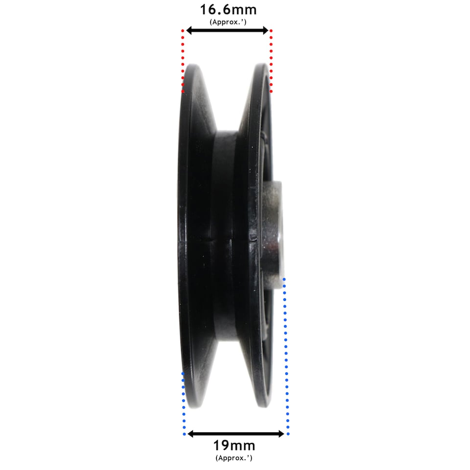 image 1 of SPARES2GO Idler Pulley V for John Deere G110 L100 L110 L118 L120 L130 Lawnmower