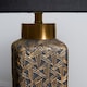 image 10 of Denisa Black & Gold Ceramic Table Lamp Black