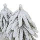 image 2 of Hill Interiors Wood Snowy Fir Tree Christmas Decoration - Brown/White/Green - One Size