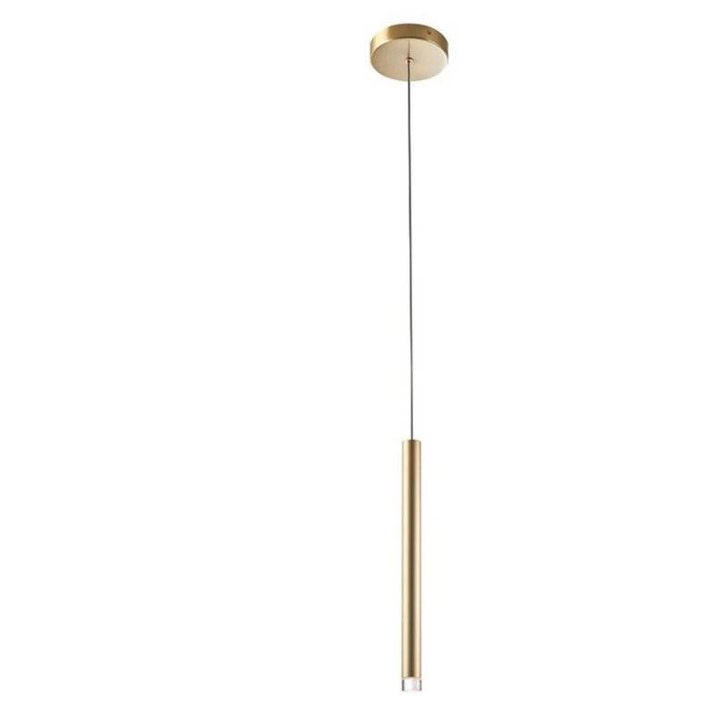 Candle LED Slim Ceiling Pendant Satin Gold 360lm 2700K - Special Offer
