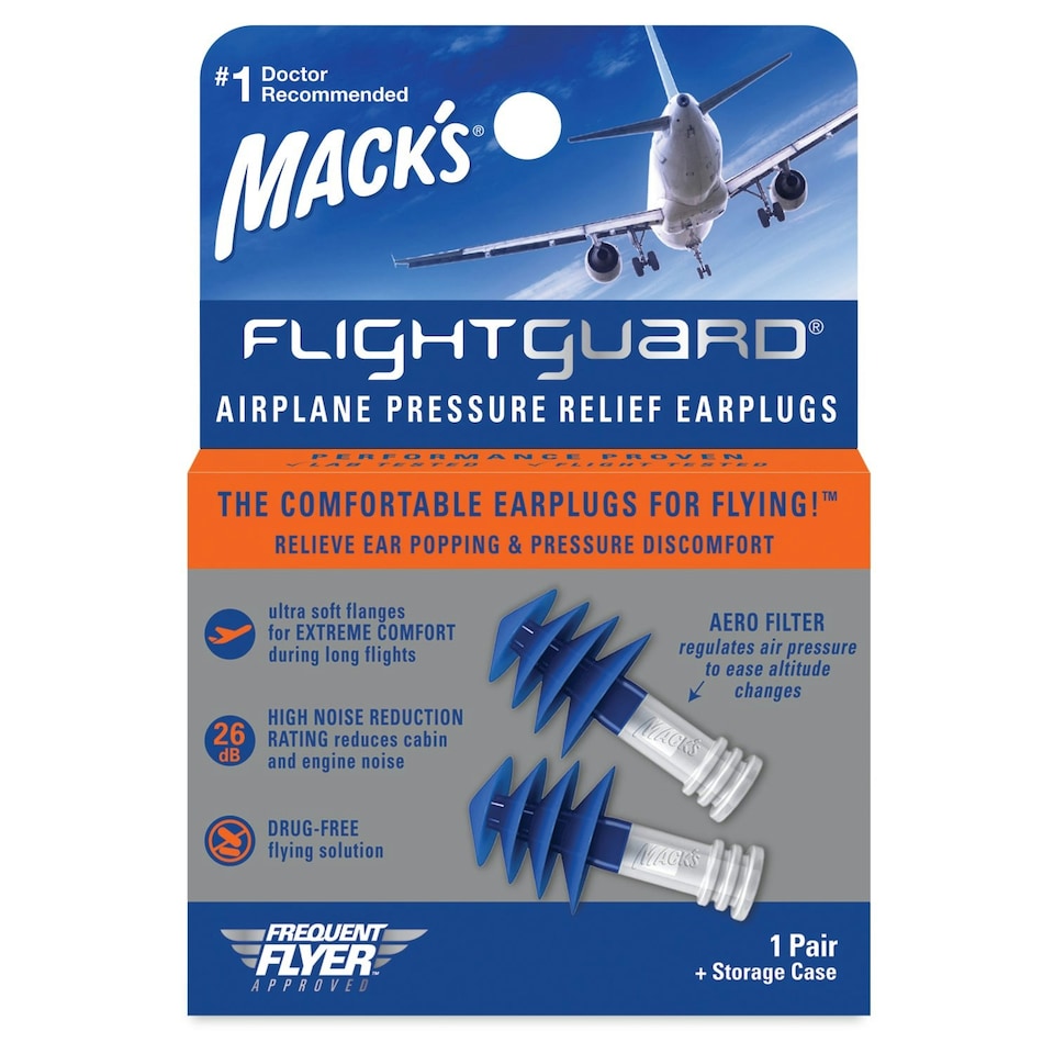 image 1 of Flightguard Airplane Pressure Relief Ear Plugs