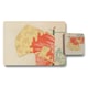 image 1 of Set of 12 Placemats and Coasters 11 x 8 Placemats 3.7 x 3.7 Coasters Wood Bottom