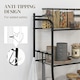 image 5 of HOMCOM 5-Tier Kitchen Storage Unit, Microwave Stand with Open Shelves and Hooks