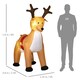 image 3 of HOMCOM 6ft Christmas Inflatable Reindeer Decoration Xmas Indoor Outdoor Lights