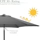 image 3 of 2.7m Replacement Parasol Canopy - Grey