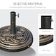 image 4 of Outsunny 11.5kg Garden Parasol Base for 38mm or 48mm Umbrella Poles Bronze