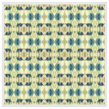 Psychedelic geometric pattern (Picutre Frame) White | L