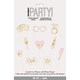 image 2 of Pack of 10 Pink and Gold Foil Bachelorette Party Photo Booth Props