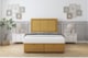 image 1 of Sloomy Lancaster Mustard Plush Ottoman Bed With Mattress With 26" Strutted Headboard 3' Single