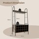 image 2 of COSTWAY Industrial Detachable Wine Bar Storage Wine Bar