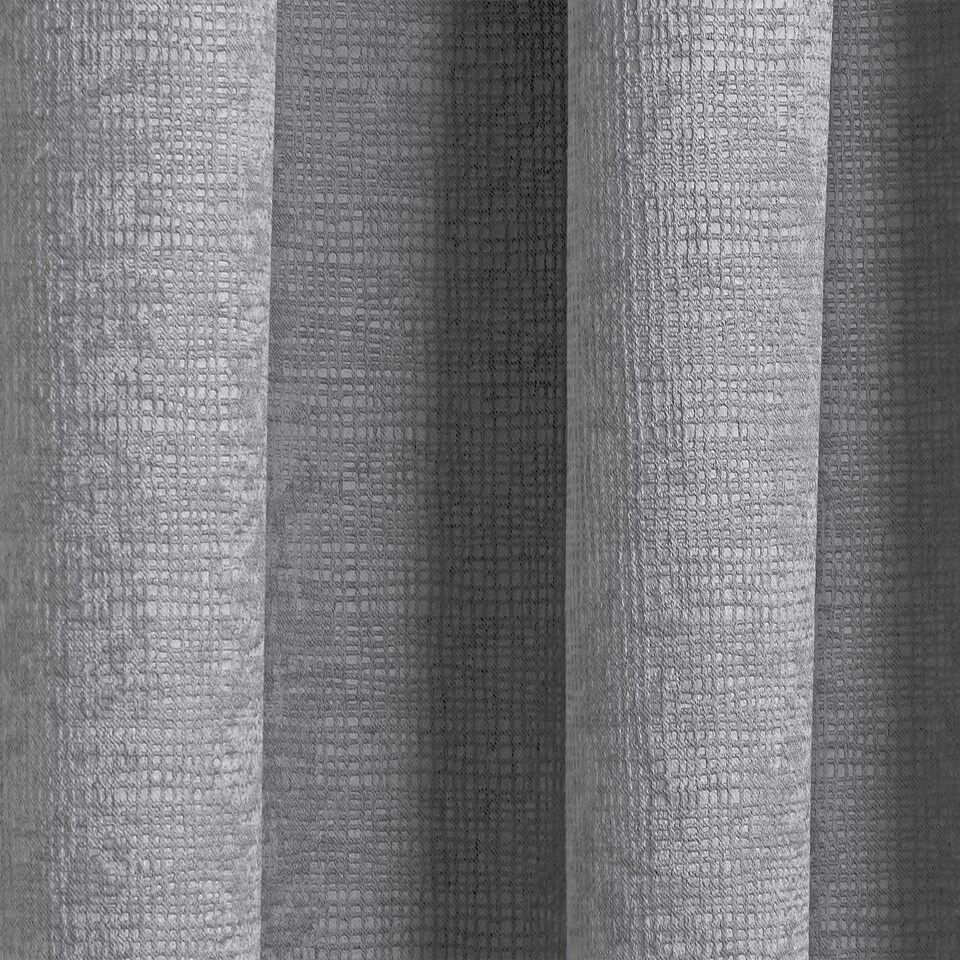image 1 of Enhanced Living Matrix Grey Silver 46 x 54 inch (117x137cm) Tape Top Thermal Noise reducing Dim Out Curtains (PAIR) | Grey | Grey | 2