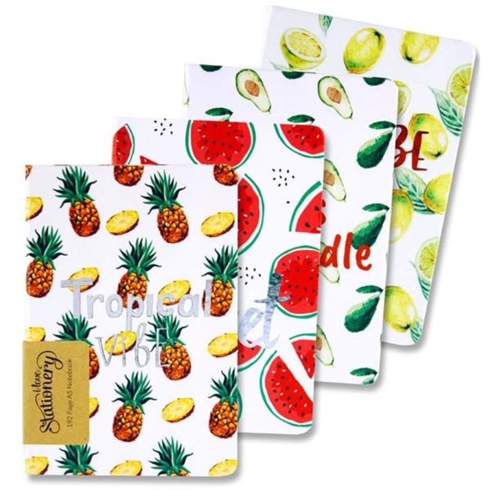 image 1 of A5 192 Page Fruits Design Journal by I Love Stationery