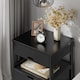 image 7 of SoBuy Bedside Table with 2 Drawers & Shelf, Black, 17.3x14.9x22.0 inches, 11.45 kg - FRG258-SCH