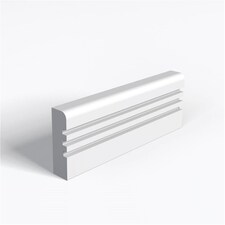 Pack of 15 (Total 15 Units) - MDF Pencil Round and 3 Square Grooves Architrave & Rebate - 18mm (T) x 69mm (H) x 2440mm (L)