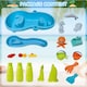 image 7 of Luxury Beach Water Table for Kids – Interactive Sand & Water Playset with Waterfalls, Ocean Animal Figures, Pouring Accessories & Splashing Fun – Outdoor Sensory Toy for Toddlers | Blue