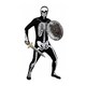 image 1 of Screaming Skeleton Meme Costume - 3 Pcs | Multi | 2XL