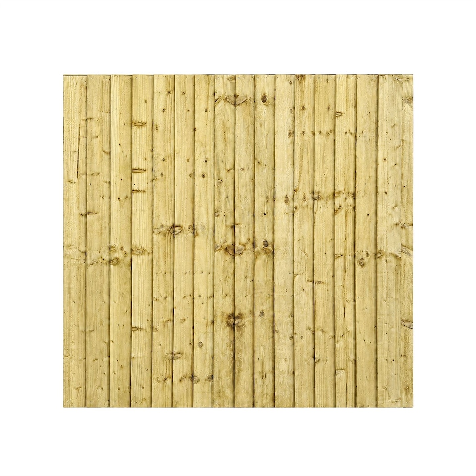 image 1 of Snowdon Timber Treated Feather Edge Close Board Fence Panel (W) 1828mm (H) 1500mm