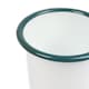 image 4 of Argon Tableware White Enamel Tumblers - 300ml - Green - Pack of 3 | White | Green