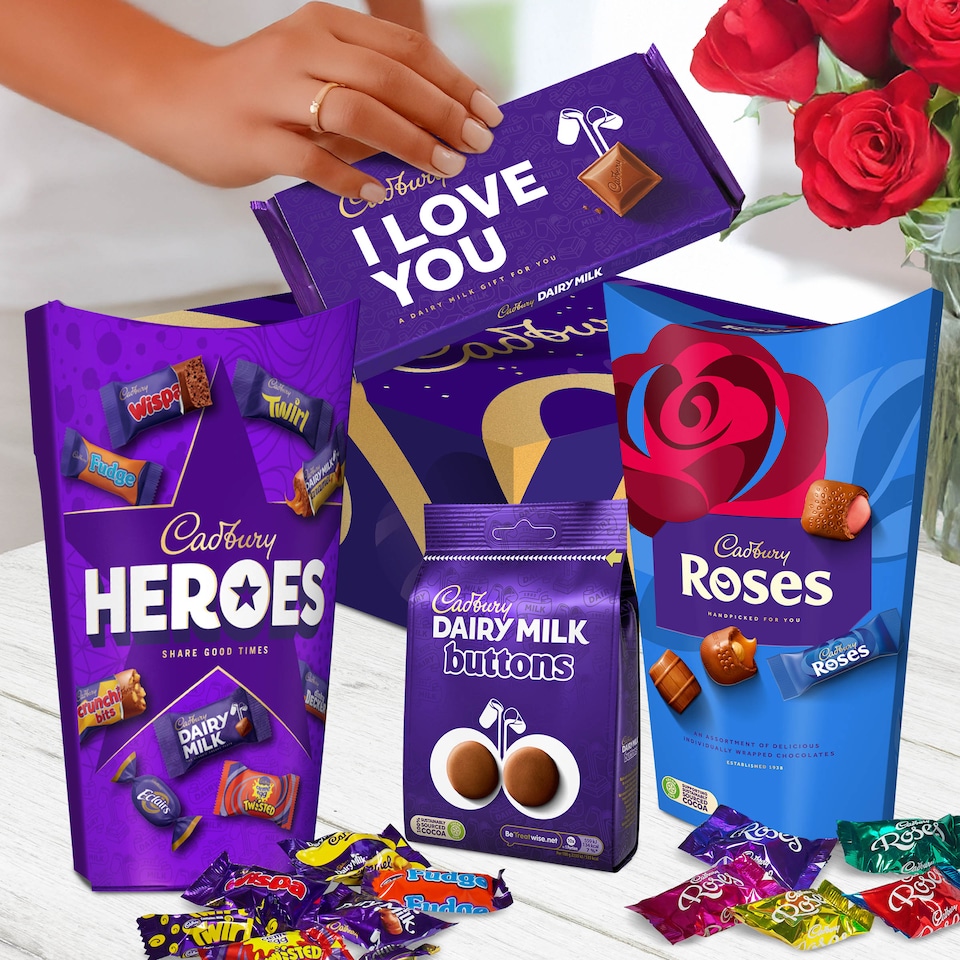 image 1 of Cadbury I Love You Chocolate Hamper