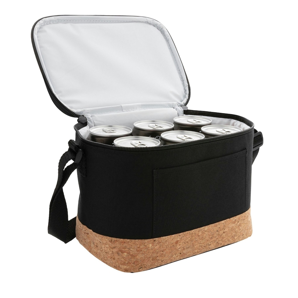 image 1 of XD Collection 6L Two Tone Cooler Bag - Black - 16.4cm x 23.5cm x 16cm Black | 16.4cm x 23.5cm x 16cm
