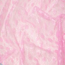 Minerva Core Range Pink Delicate Lace Fabric for Dressmaking, 112.5cm / 44" Wide - per metre