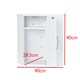 image 3 of Elegant Brands Salcombe White Wooden Bathroom Corner Cabinet White