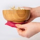 image 6 of Tiny Dining 3pc Bamboo Suction Feeding Set - Penguin/Red - Divided Non-Slip Bamboo Baby Self-Feeding Dining Weaning Set