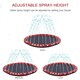 image 5 of PawHut 150cm Splash Pad Sprinkler for Pets Dog Bath Pool Non-slip Outdoor Red