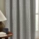 image 3 of Yard Hebden Striped Cotton Grey Pencil Pleat Curtains 117 x 137cm