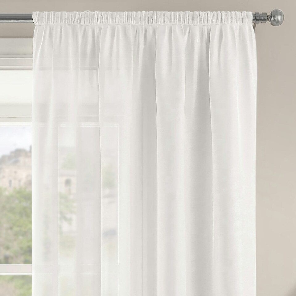 image 1 of Velosso Riva Slot Top Voile Panel - 150cm x 122cm Purple | Mauve