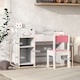 image 5 of AIYAPLAY Kids Desk and Chair Set, Toddler Table and Chair Set | White