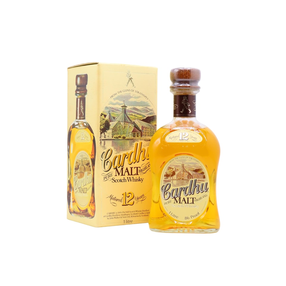 Cardhu - Single Malt Scotch 12 year old Whisky (1 Litre)