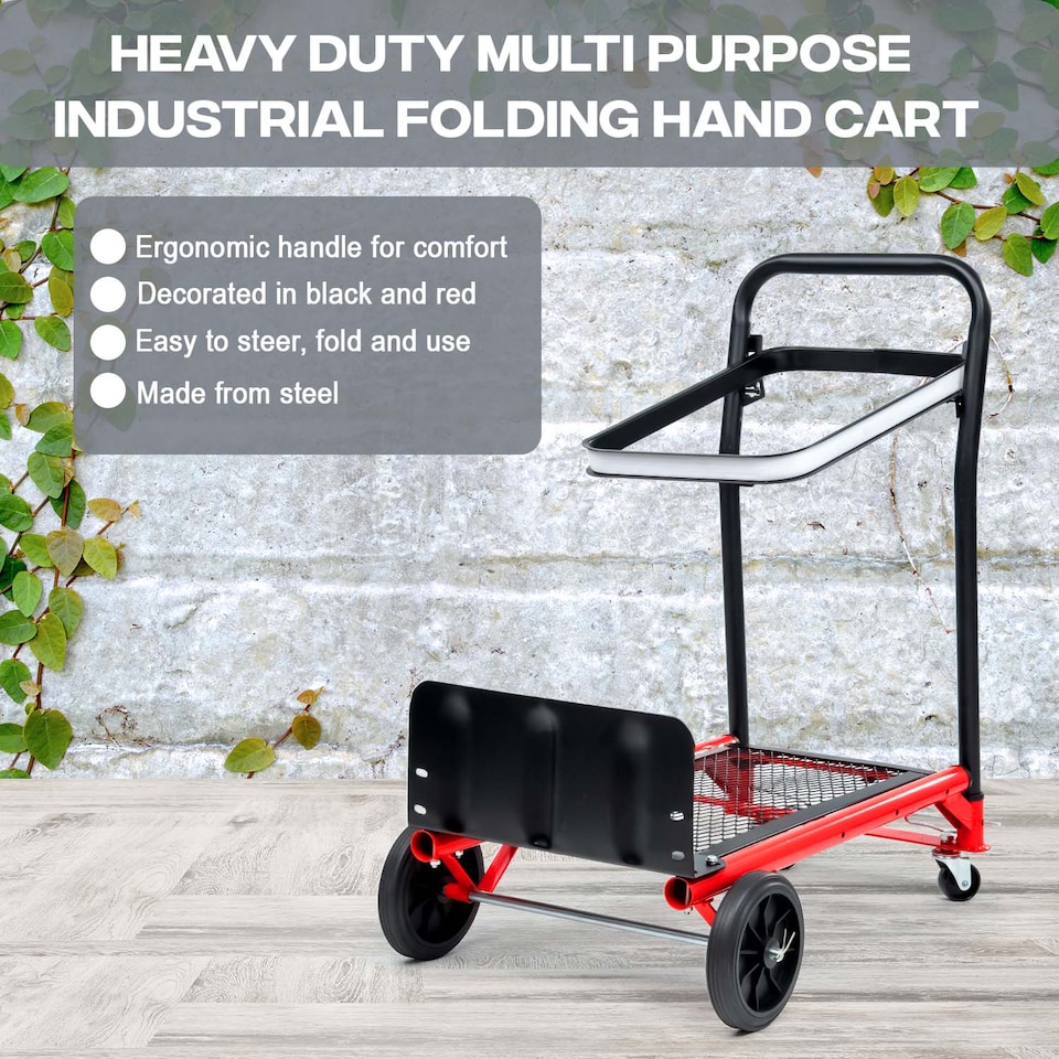 image 1 of Sack Truck Trolley Heavy Duty Multi Purpose Industrial Folding Hand Cart