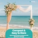image 9 of Rectangle Arch Backdrop Stand, Garden Arbors - 150cm x 200cm