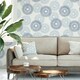 image 2 of NuWallpaper SLW3424 B-Spoke Self Adhesive Wallpaper, Blue Multi