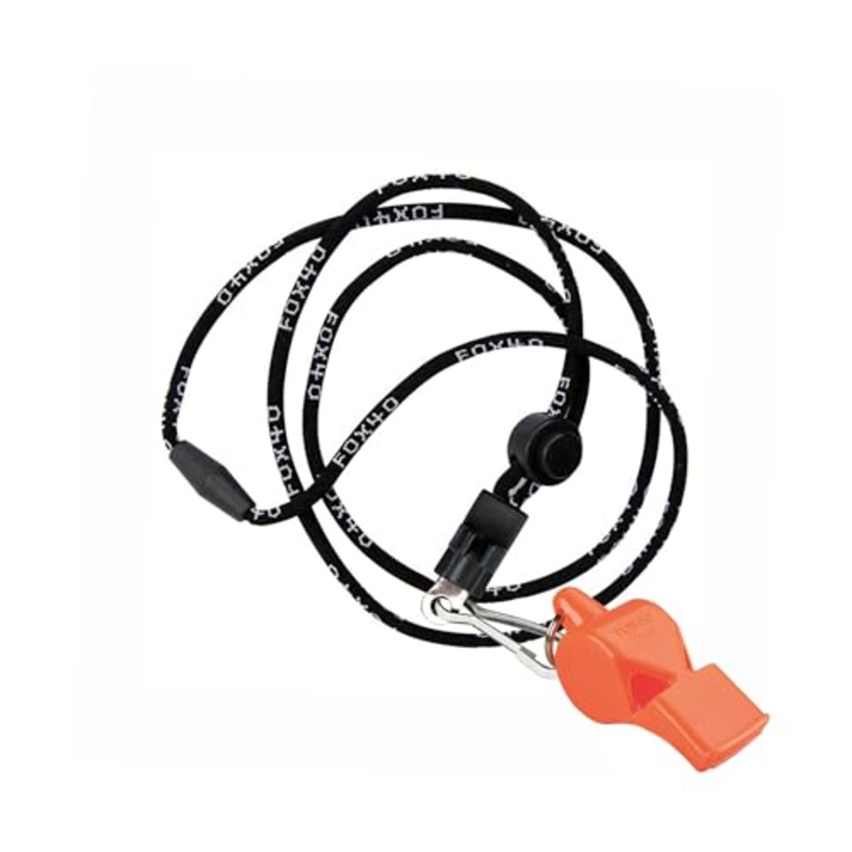 image 1 of Fox 40 Pearl Whistle With Wrist Lanyard Blue, One Size, K-Rey-Fxw105R